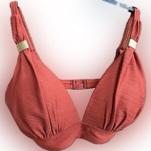 NWT WOMENS BURNT ORANGE BIKINI TOP AND BOTTOM